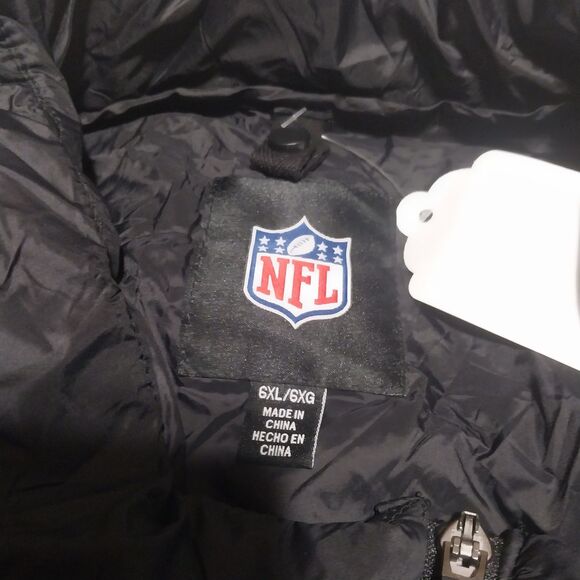 NWT Official NFL vest Mens 6X Cincinnati Bengals black puffer zip front Football - Picture 3 of 6